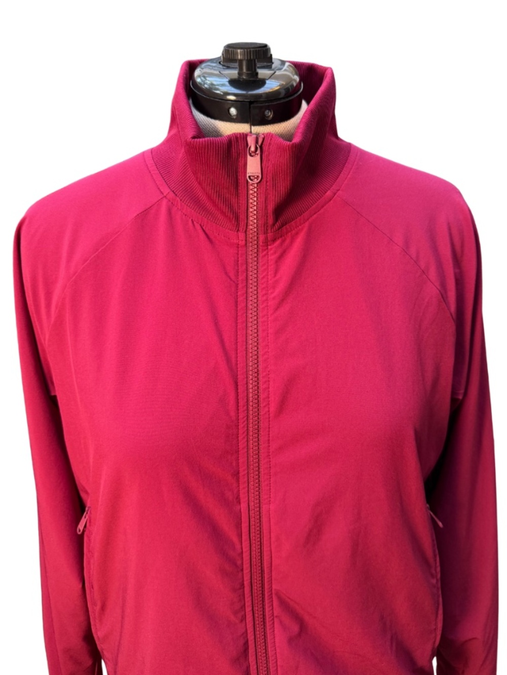 Large EUC - Athleta - Brooklyn Bomber - Cranberry - Picture 7 of 9